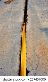 Fiber Optic Cables Buried In A Micro Trench