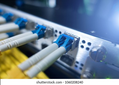 Optical Cable Internet Network Devices Green Stock Photo (Edit Now ...