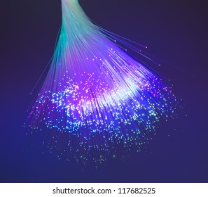 Fiber Optical Picture With Details And Light Effects