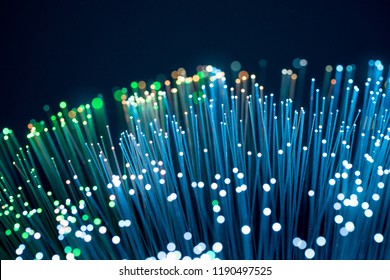 Fiber optics, abstract & blur background - Shutterstock ID 1190497525