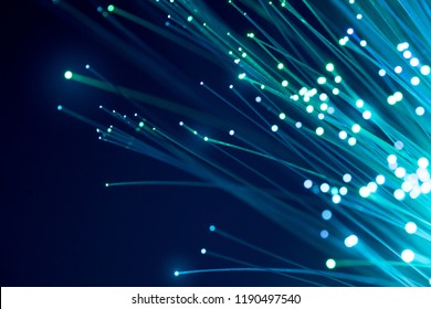 Fiber Optics, Abstract & Blur Background