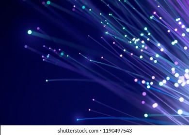 Fiber Optics, Abstract & Blur Background