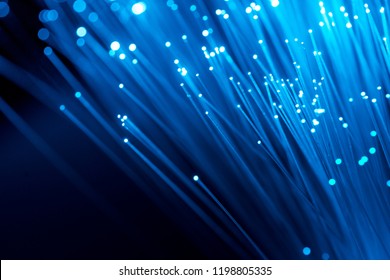 Fiber Optics, Abstract & Blur Background