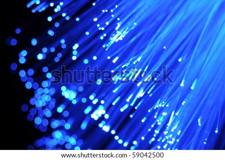 fiber optics background with copyspace for a text message