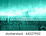 Fiber optics background with lots of light spots