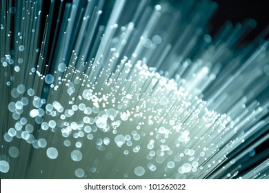 Fiber optics close-up, modern computer communication technology - Shutterstock ID 101262022