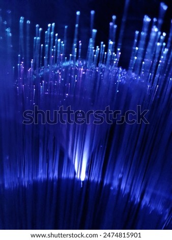  Fiber optics lights abstract background on black