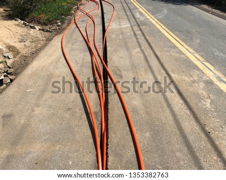 Fiber Pipe Install Underground