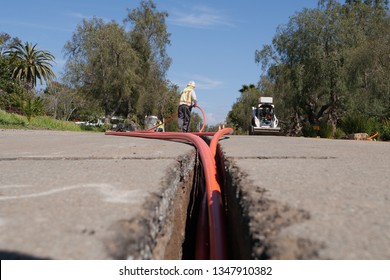 Fiber Pipe Installation Below Street