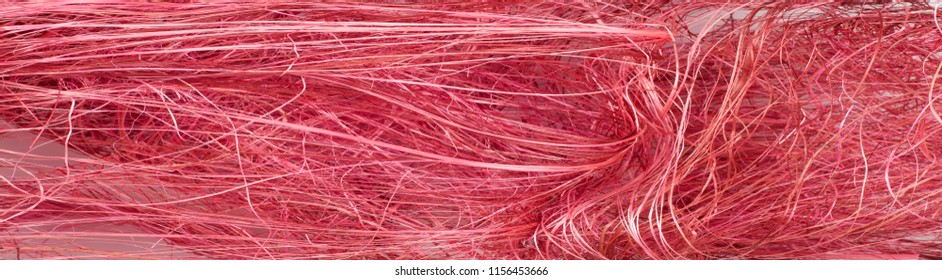 Fiber Texture, Background, Synthetic Fibers Crimson