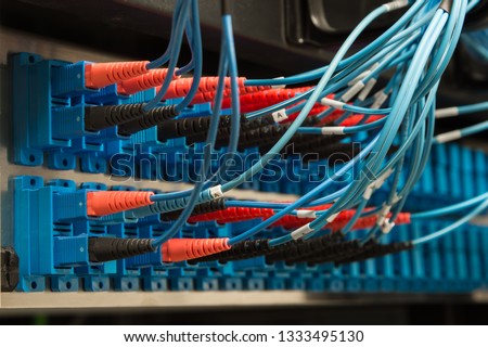 Fiberoptic ODF with patch cables