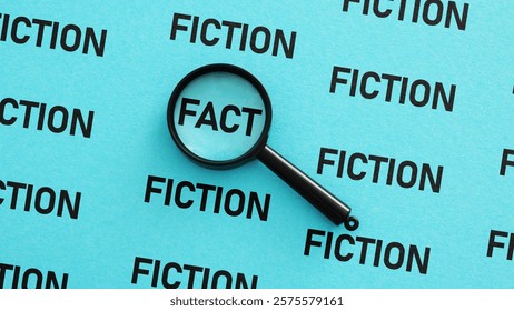 Fiction and Fact is shown using a text