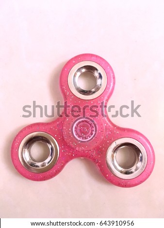 Fidget hand spinner finger tips gyro stress reliever toy tri-spinner whing for autism and ADHD kids.