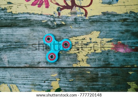 Image, Stock Photo ADHS graffiti on the wall of an old building in Nikolaistraße in the old town of the trade fair city of Leipzig in the Free State of Saxony