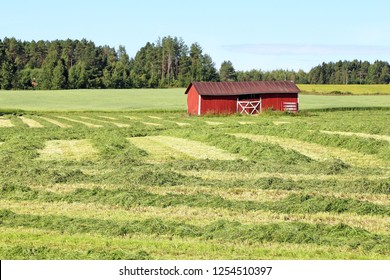 field and barn