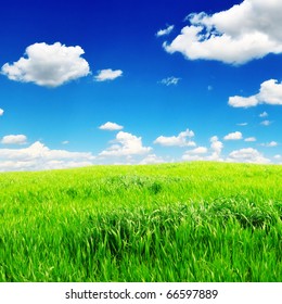 Field Blue Sky Stock Photo 66597889 | Shutterstock