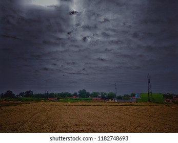 Field with cloud