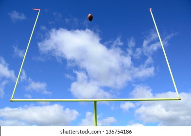 Field Goal, American Football And Goal Posts