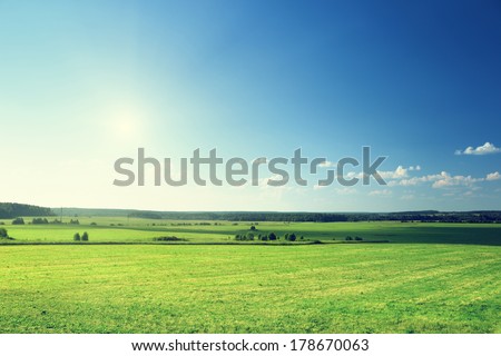 Similar – Image, Stock Photo Landscape in the morning