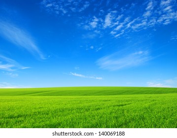 Beautiful Green Field Scenery Free Stock Photo | picjumbo