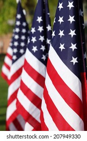 Memorial Day Flags Cemetery Veterans Graveside Stock Photo (Edit Now ...