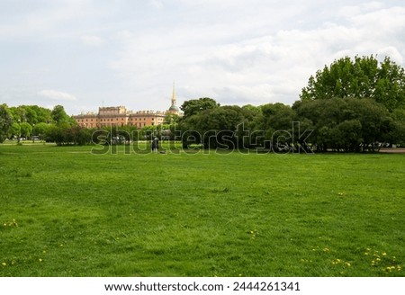 The Field of Mars or Marsovo Polye is a large park named after Mars, the Roman god of war, situated in the center of Saint-Petersburg, Russia