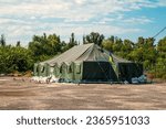field military tent hospital for the wounded ukraine war