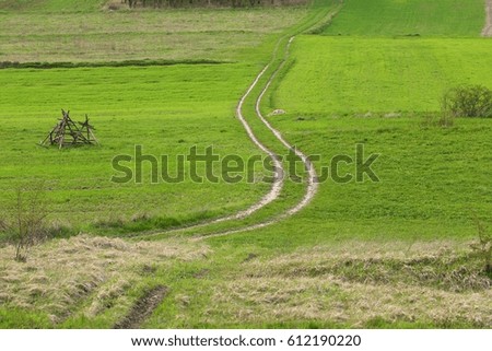 Image, Stock Photo finally free Meadow Calm