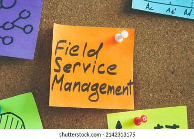 Field Service Management FSM On The Memo Sticker.