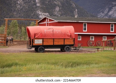 Field,BCCanada -Aug 25, 2022: A Canadian Pacific Train Carrying Containers, Canadian Pacific Is A Historic Canadian Class I Railroad Incorporated In 1881