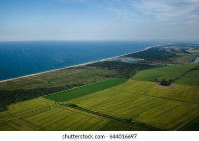 fields and sea