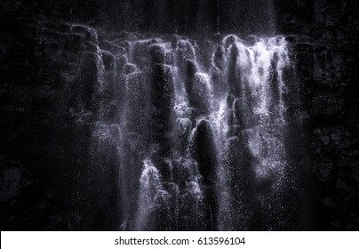 A fierce waterfall. 
