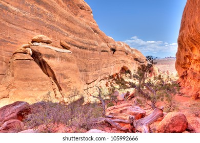 Fiery Furnace In Arches National Park.