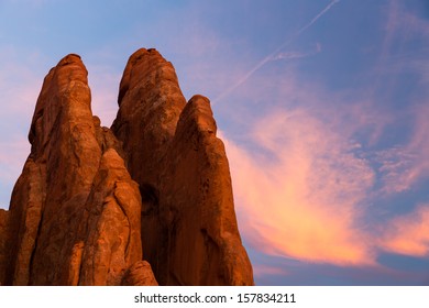 Fiery Furnace Sunset Arches National Park