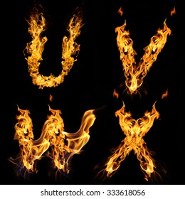 fiery letters