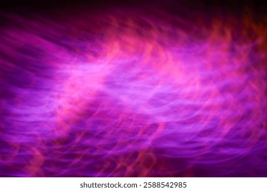 Fiery Red Orange Light Streaks Flowing on a Dark Abstract Background