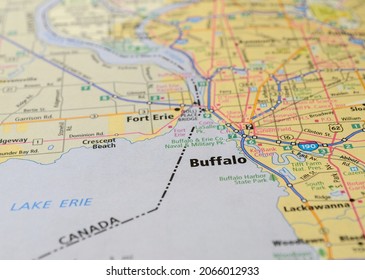 Fife, WA, USA - Oct. 25, 2021: Map Of Buffalo, NY