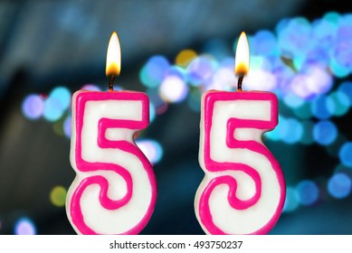 75 Birthday cake with candles 55 Stock Photos, Images & Photography ...