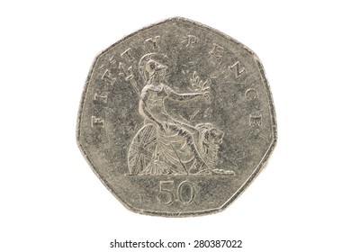 Fifty Pence British Coin 1997 Tail Stock Photo 280387022 | Shutterstock