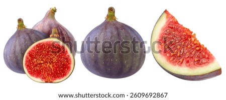 Fig, Clipping Path, White Background Isolated