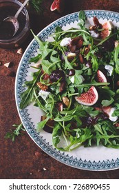 Fig salad with arugula