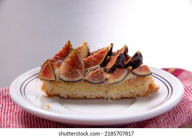 Fig Tart Backlit On A Window Sill