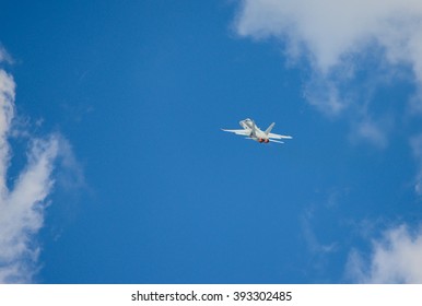 Fighter jet in action