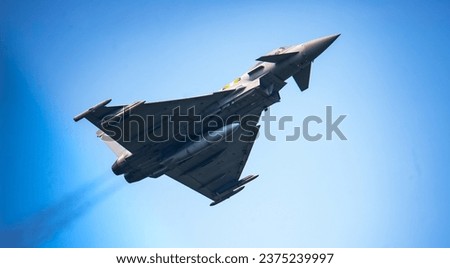 fighter jet close up flying through the air. Royal Netherlands Air Force F16 fighter jet aircraft taking off