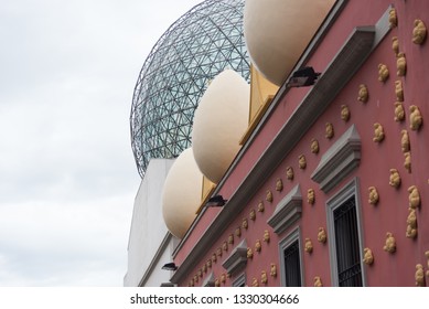 Figueres, Spain; 04 03 2017:The Dalí Theatre And Museum  Is A Museum Of The Catalan Artist Salvador Dalí In His Home Town Of Figueres, In Catalonia, Spain.