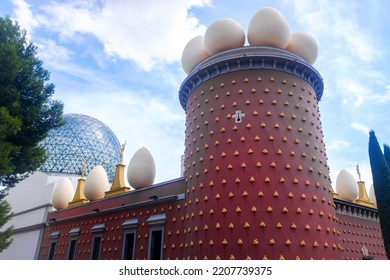 Figueres, Spain - September 2022: Detail Of Artistic Interventions In The Museum Theater Of Salvador Dalí.