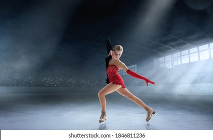 Figure Skating Girl In Ice.