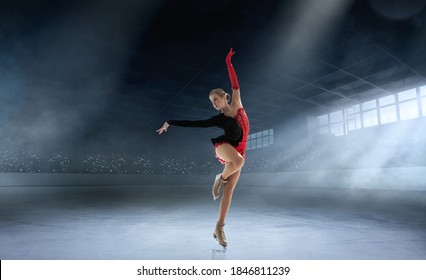 Figure Skating Girl In Ice.