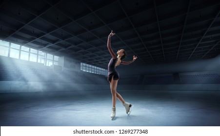 Figure Skating Girl In Ice Arena