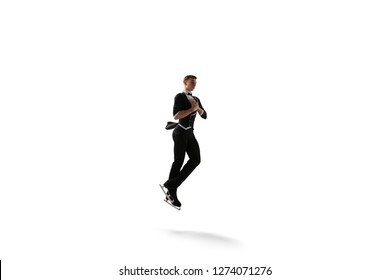 Figure Skating Man Isolated On White